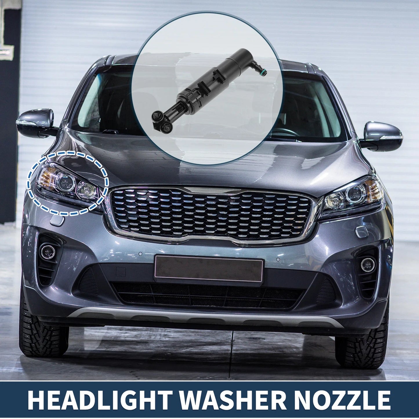 Front Passenger Headlight Washer Nozzle for Mercedes-Benz C200 (2007-2015)