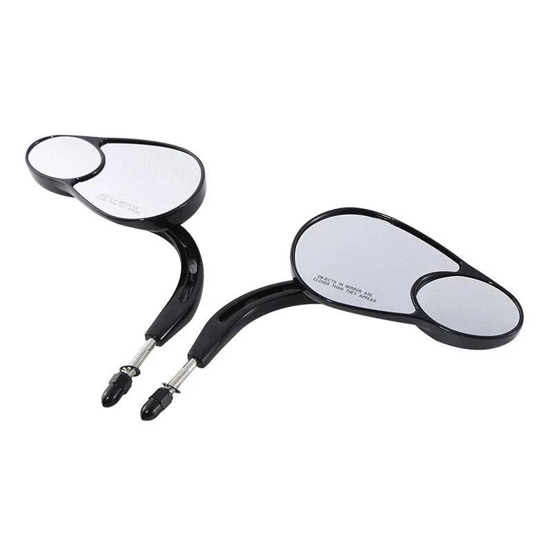 Rearview Mirrors Black for Harley Electra Road Glide Heritage Softail Fatboy
