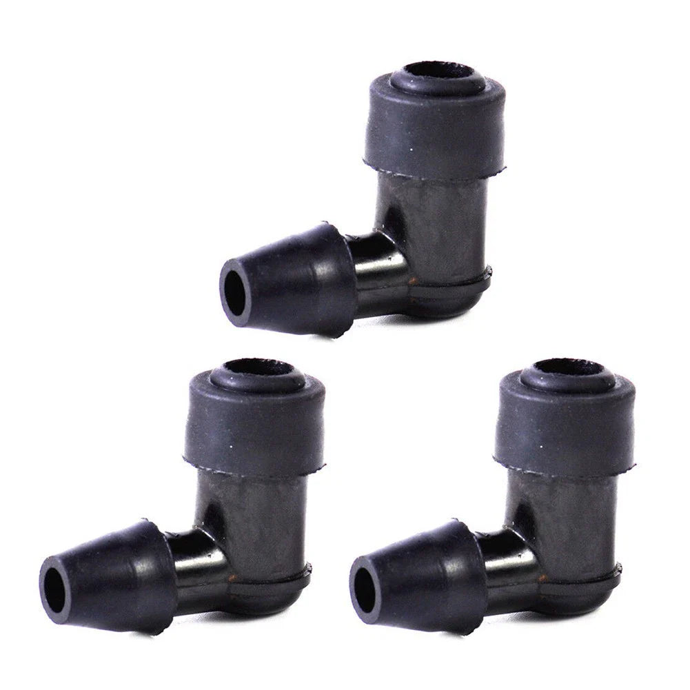 3 Pcs 90 Degree Non Resistor-Plug Cap Covers for Motorcycle Bike ATV