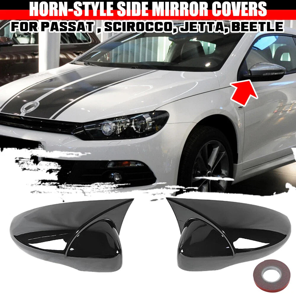 Wing Side Rearview Mirror Cover Cap for Passat, CC, EOS, Beetle (2010–2015)