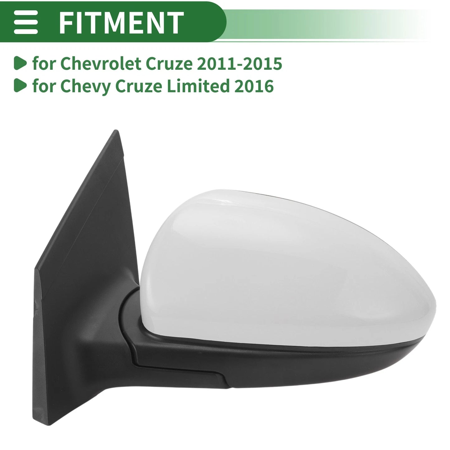 3 Pins Driver Side Door Mirror for Chevrolet Cruze (2011 - 2015)