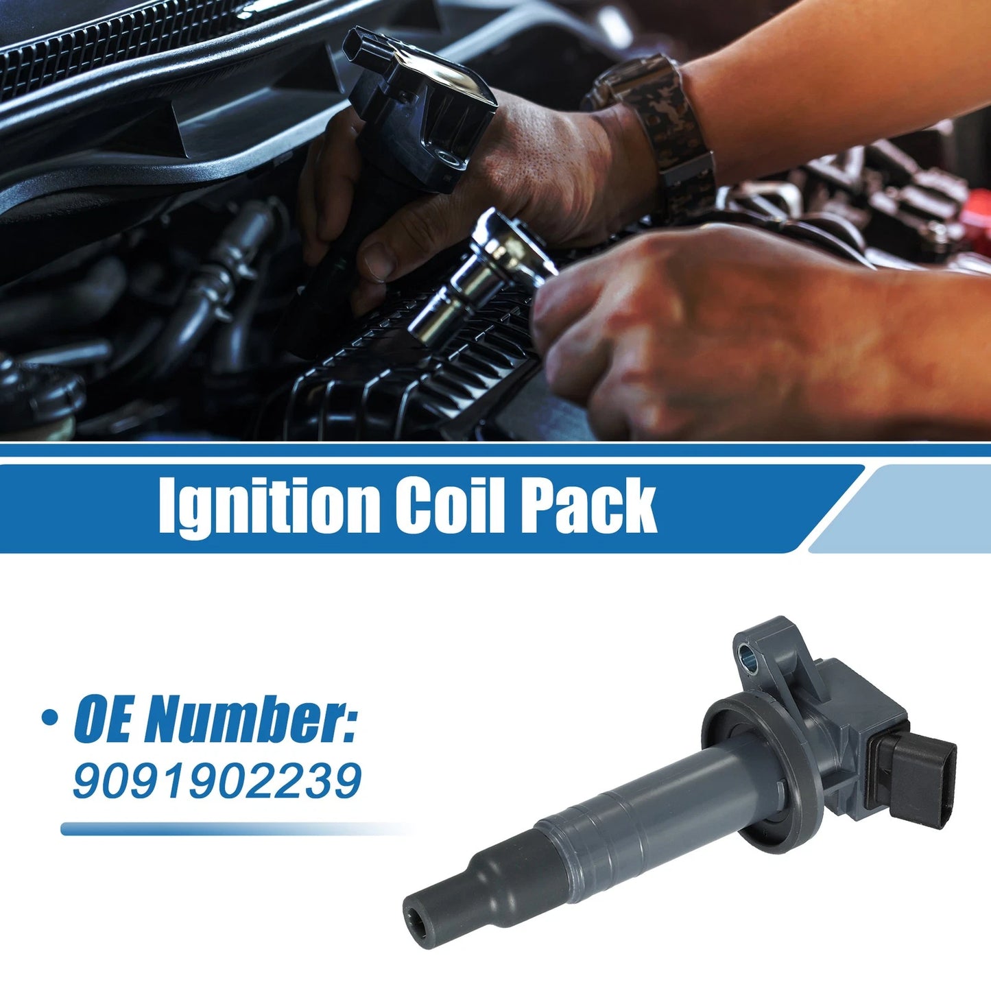Ignition Coil No. 90919-02239 for Toyota Corolla (1999–2008), Celica (2000–2005)