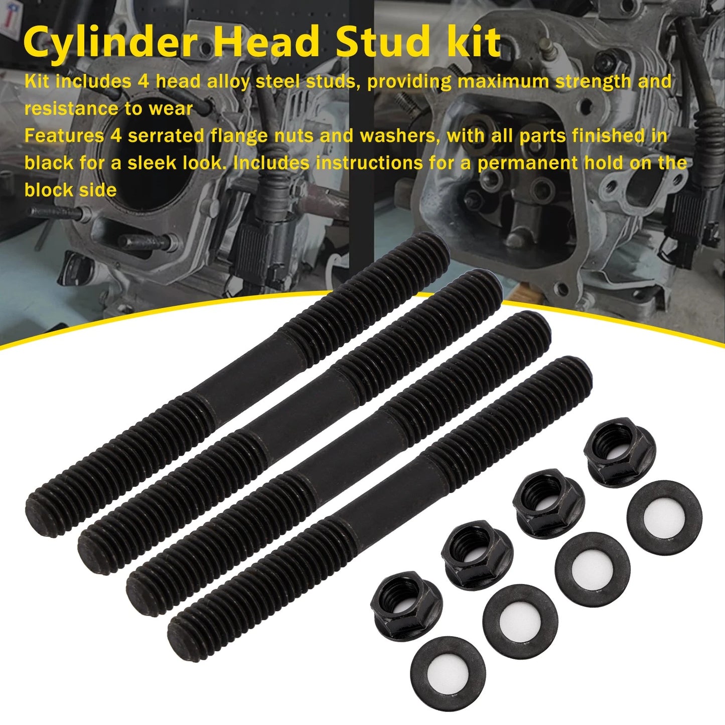 Cylinder Head Stud Kit for Honda GX160 GX200 KT196 CT200U BT200X