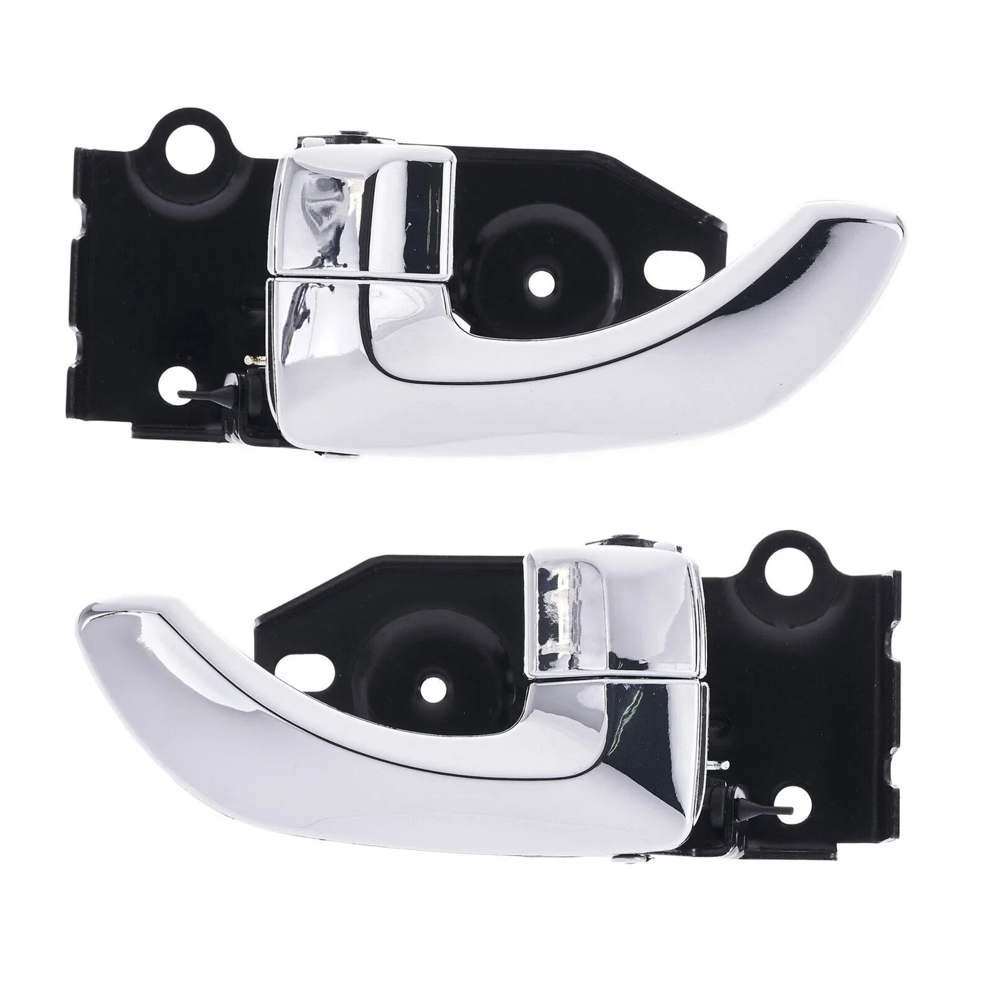 Door Handle Inner 2 x Chrome FRONT LEFT+RIGHT for Hyundai Santa Fe (2000–2005)