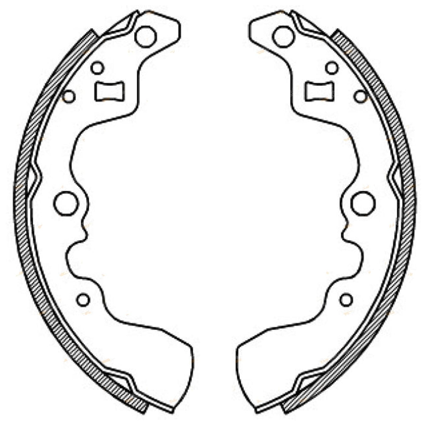 Set of Rear Brake Shoes for Suzuki Swift (1985–2000)
