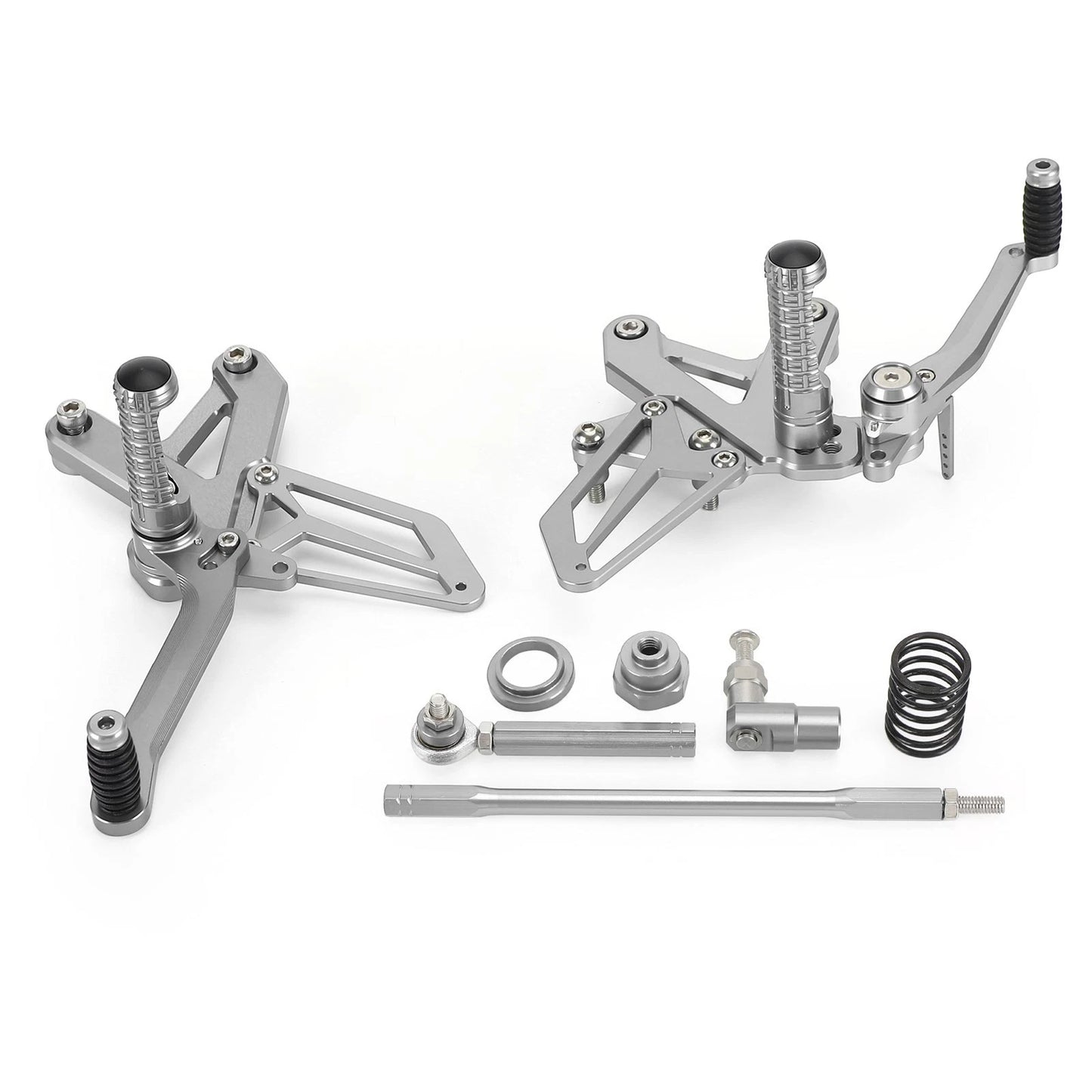 Silver Reverse Control Footrest for Kawasaki Ninja ZX-25R (2020–2021)