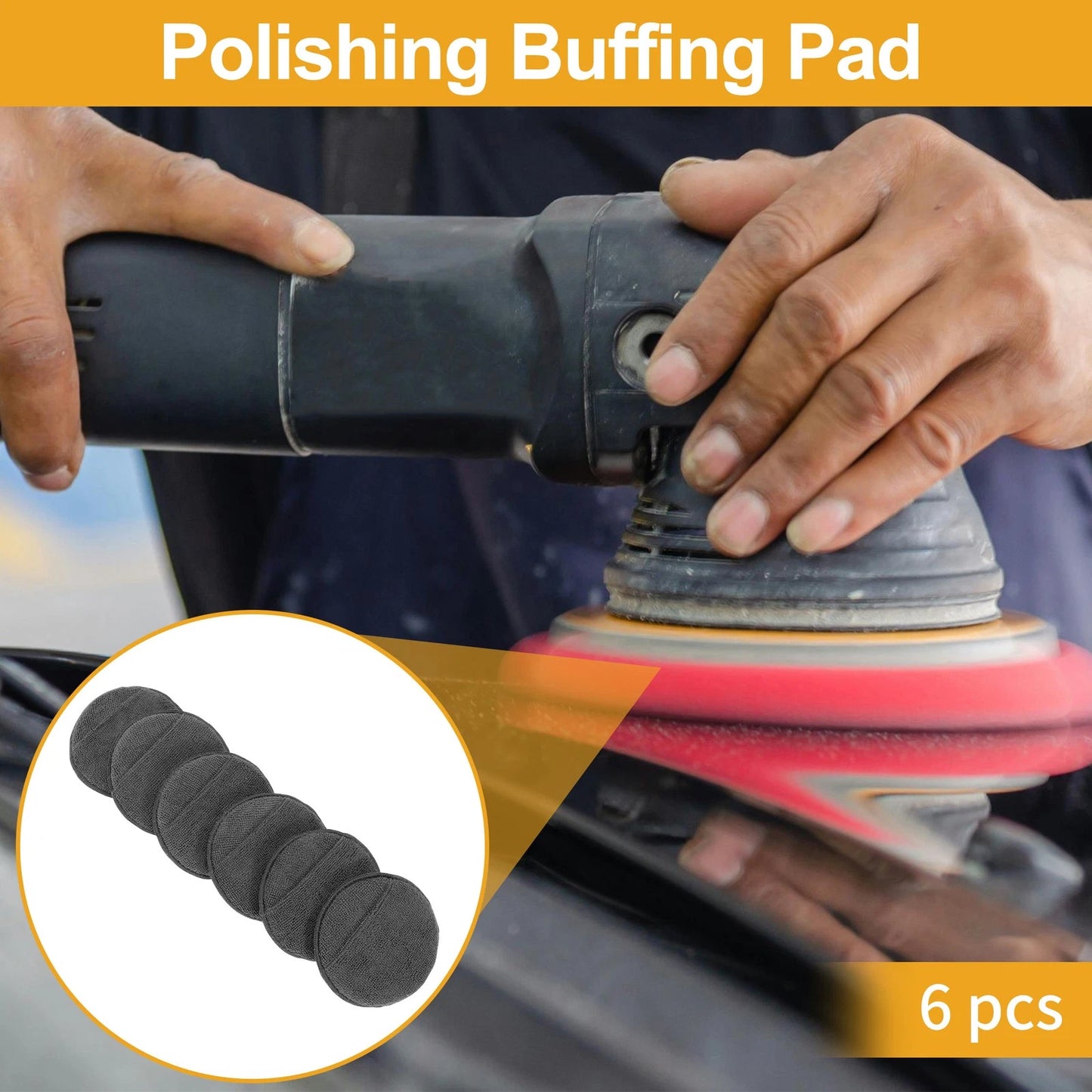 6 Pcs Polishing Buffing Pad for Auto (Universal)