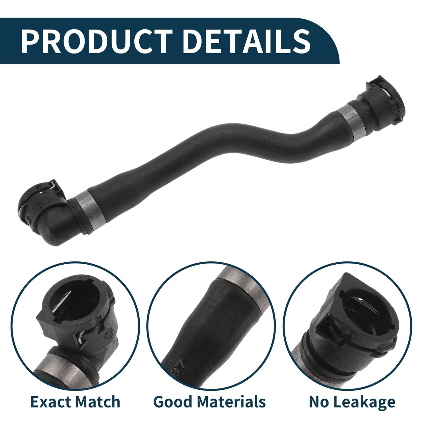 Radiator Hose for BMW 750i V8 4.4L Coolant Pipe (2009 - 2015)
