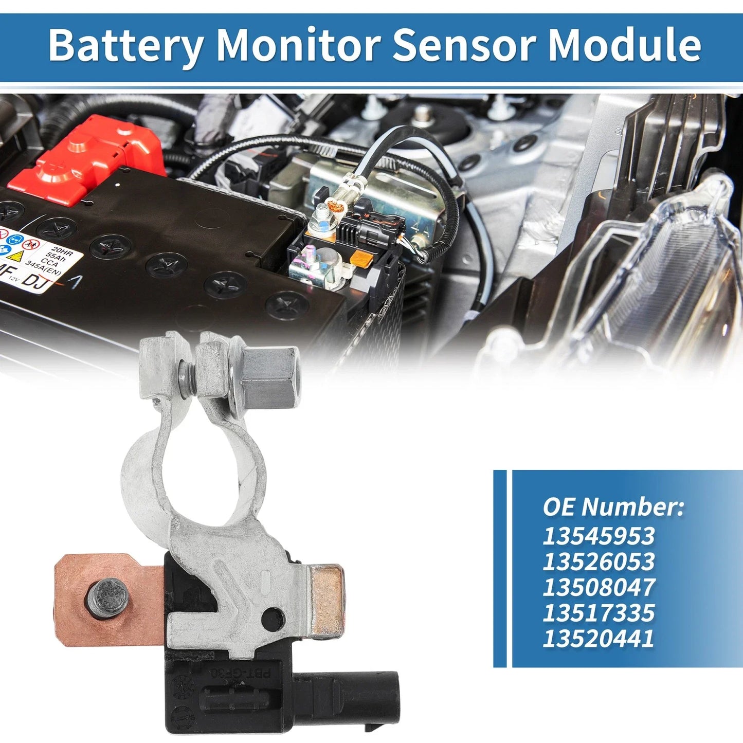 Battery Sensor for Chevrolet Silverado 1500 2.7L 5.3L 6.2L (2019-2022)