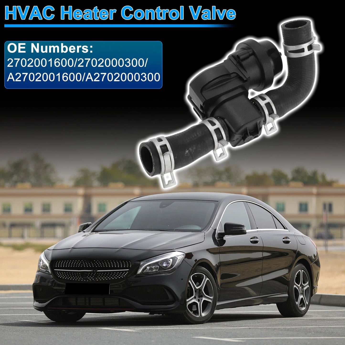 Engine Coolant Shut Off Valve for Mercedes-Benz CLA250 (2017–2019) 2702001600