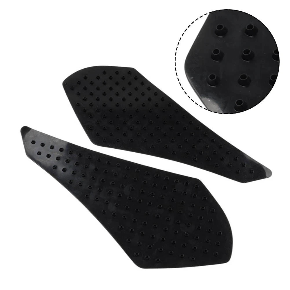 Black Tank Traction Side Pad Decals for Yamaha YZF-R1 (2007–2008)