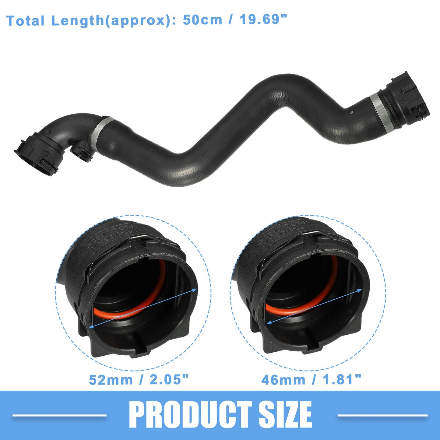 Radiator Coolant Hose No. 11531436407 for BMW 316Ci (2000–2005) Rubber