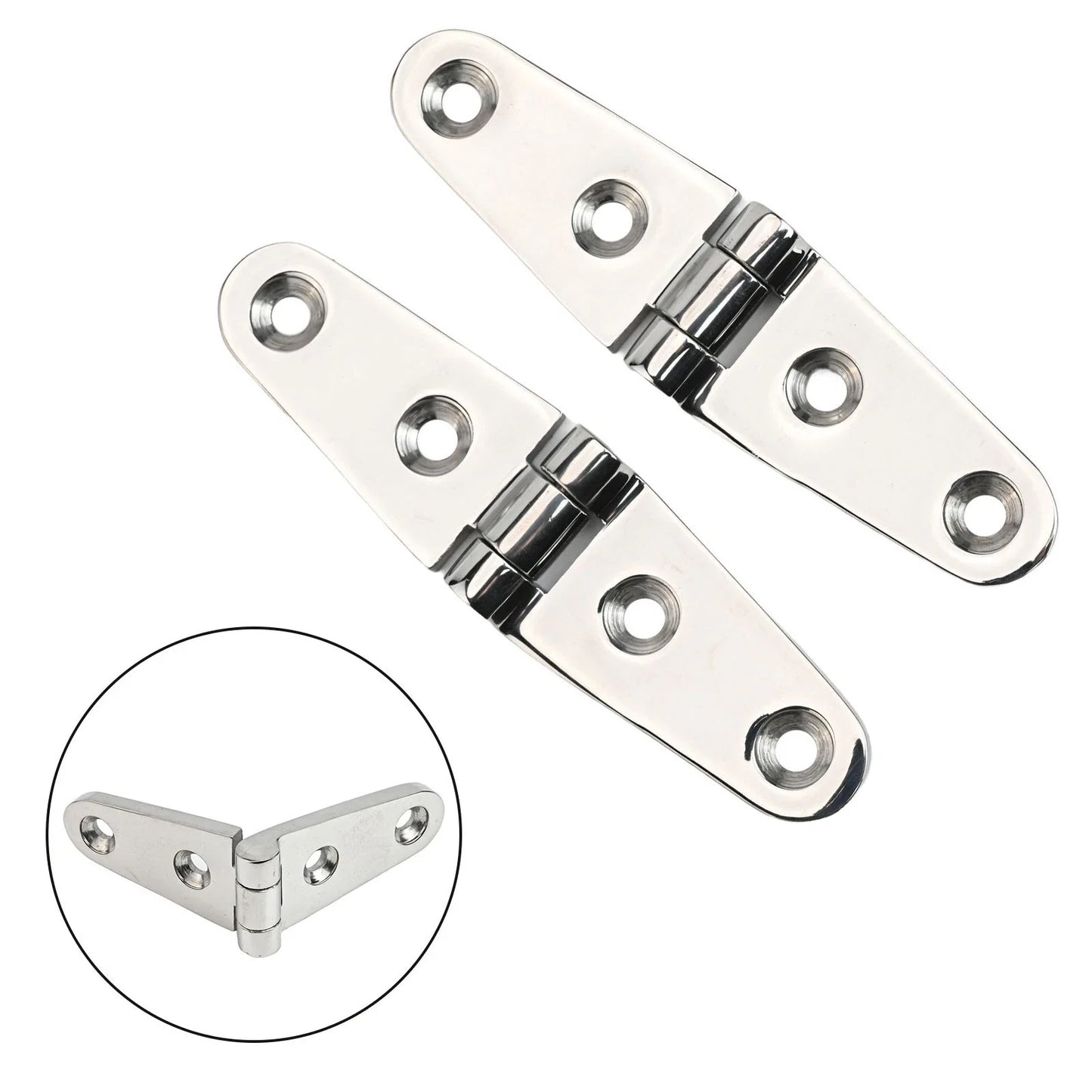 Folding Cabin Hatch Door Hinges 316 Stainless Steel for Boats & Trucks