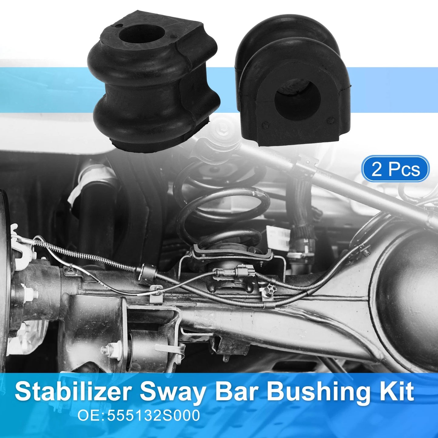 Set of 2 Stabilizer Sway Bar Bushing Kit No.555132S000