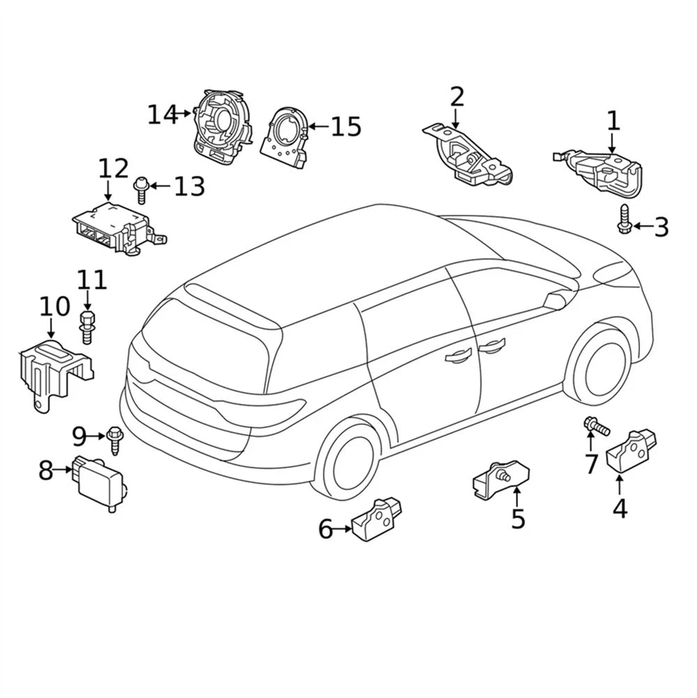 Steering Sensor Assembly for Honda Odyssey Passport Pilot CR-V (2005-2023)