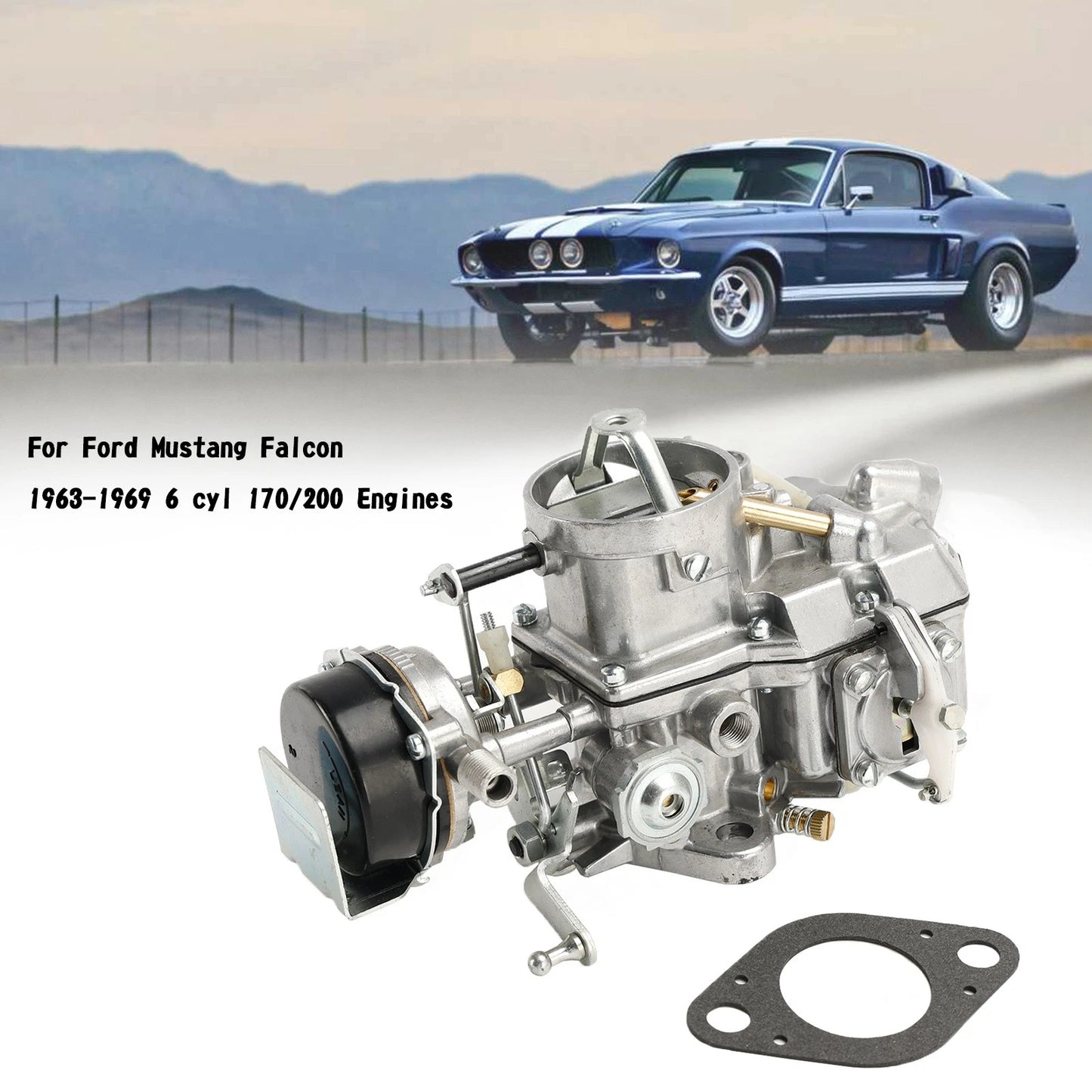 Autolite 1100 Carburetor for Ford Mustang Falcon 6 (1963–1969) 170/200