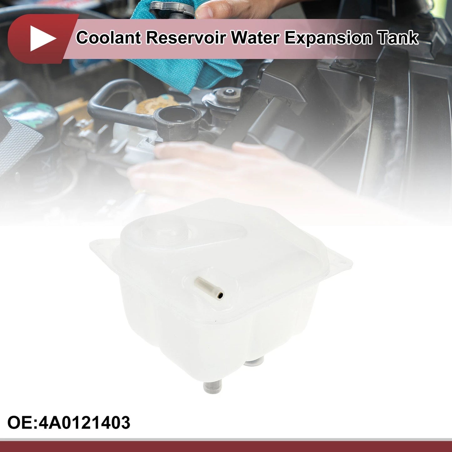Coolant Expansion Overflow Tank No. 4A0121403 for Audi 100 Quattro (1992–1994)