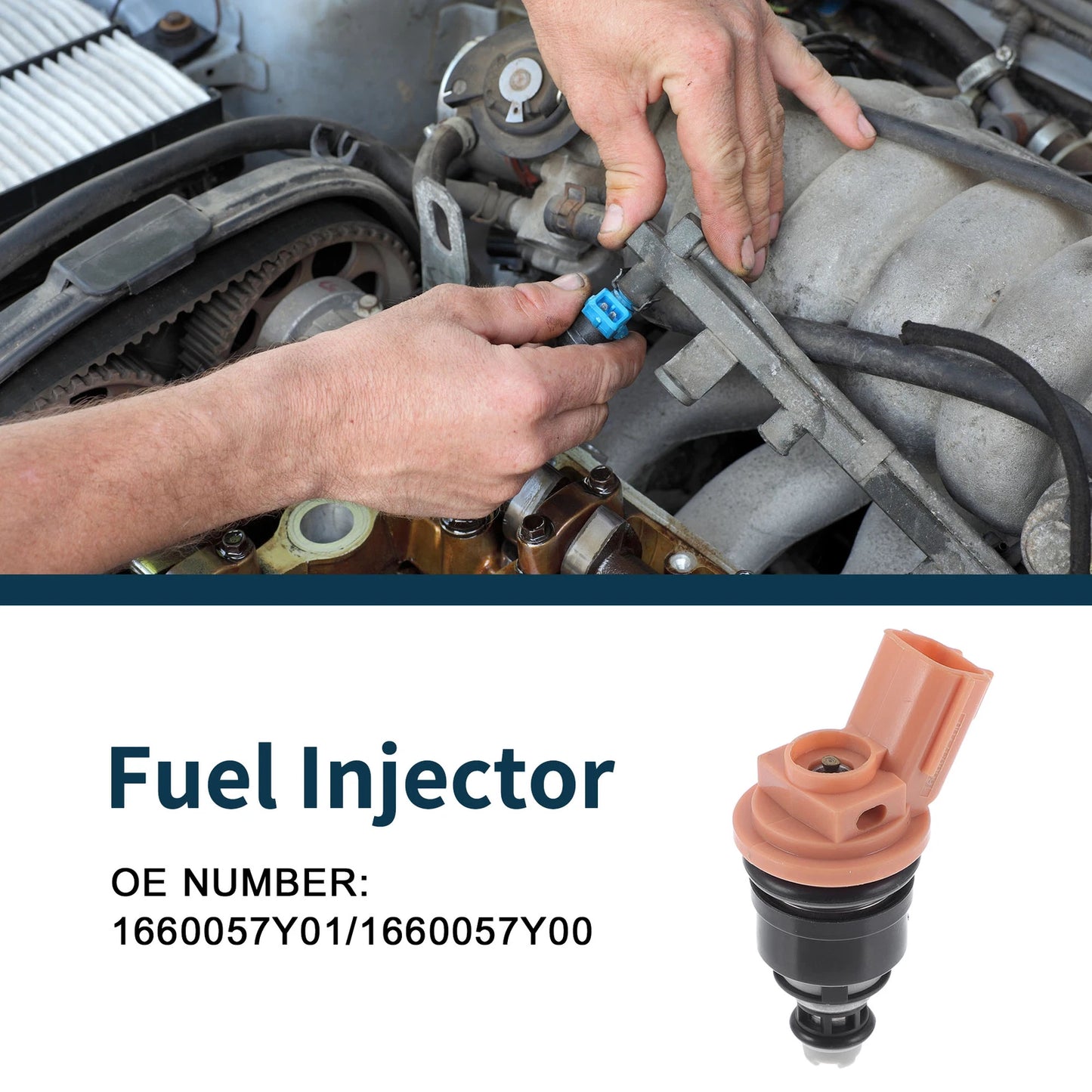 Fuel Injector No. 1660057Y01 for Nissan 200SX 1.6 (1995–1998) 1 Pc