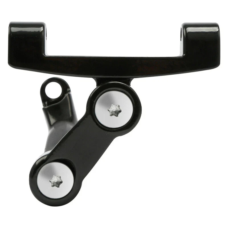 Chrome/Blk Passenger Adjustable Footboard Mount for Harley Touring (1993-2025)
