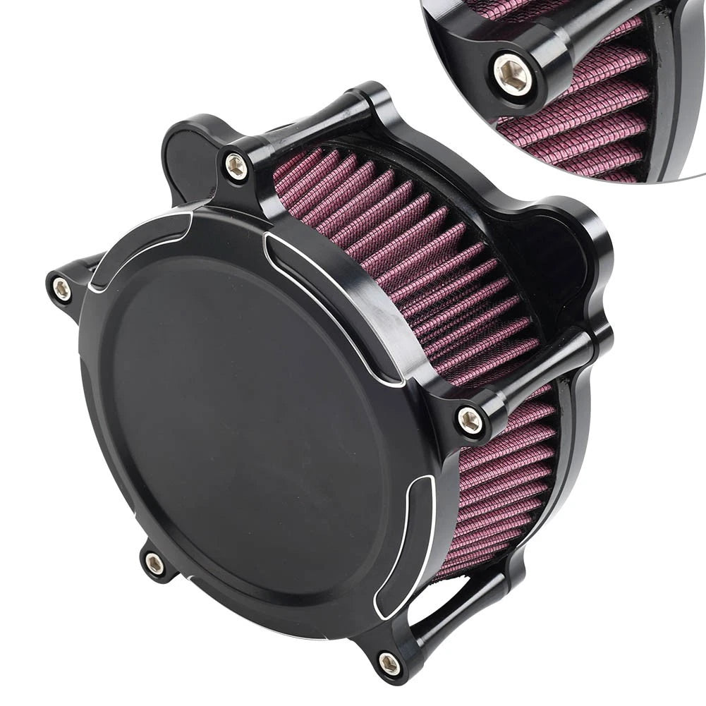 Motorcycle Air Filter Intake Cleaner for Harley Dyna, Street Bob, Softail