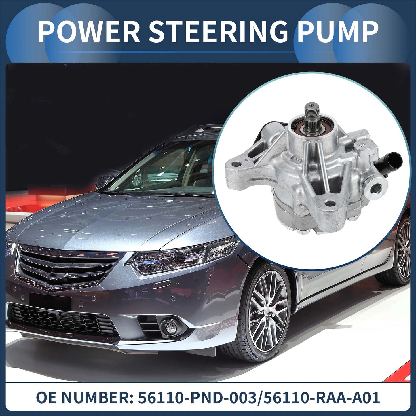 1 Pc Power Steering Pump No. 56110-PND-003 for Honda Element Accord (2006–2011)