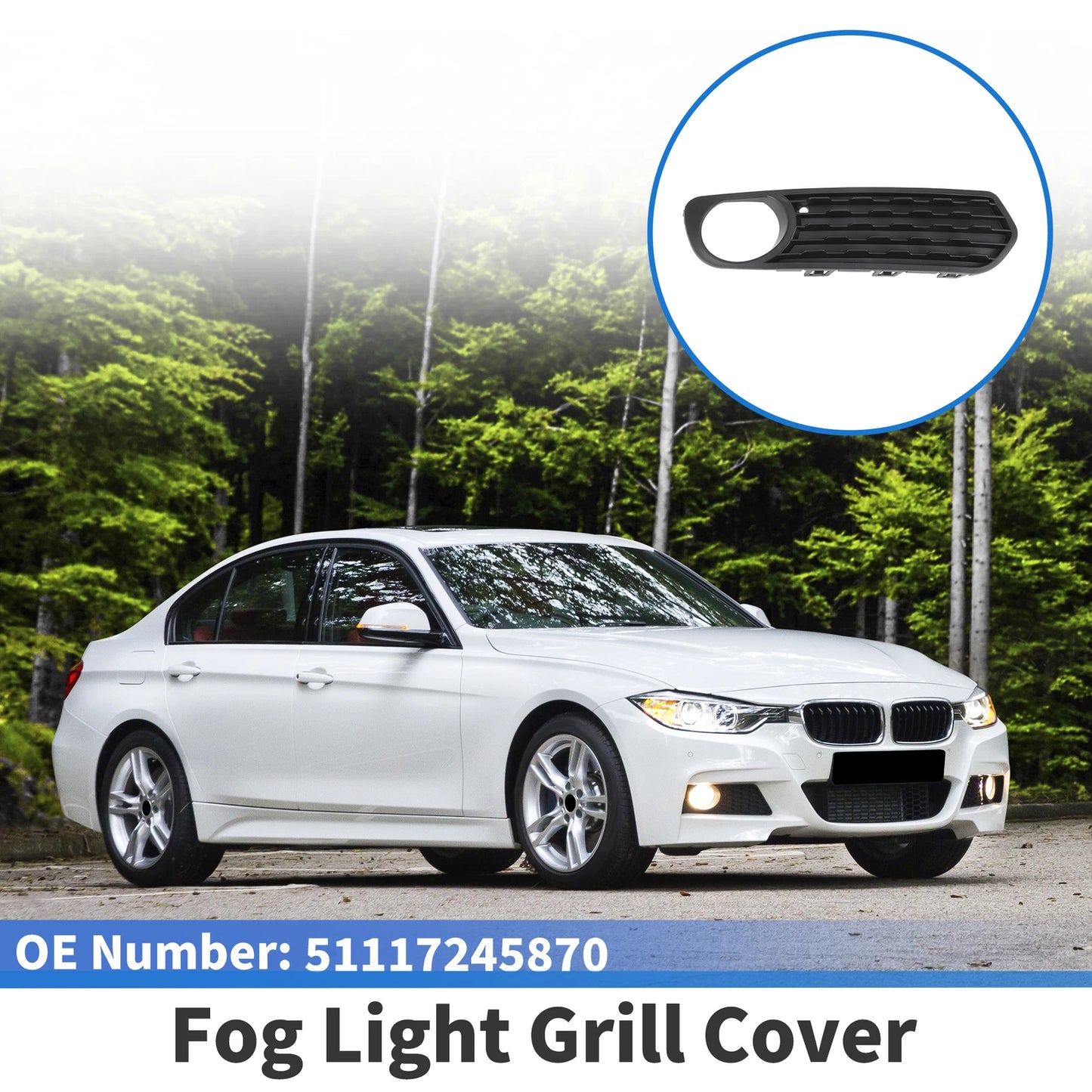 1 Pc Fog Light Grill for BMW F20 F21 (2010–2012) No. 51117245870