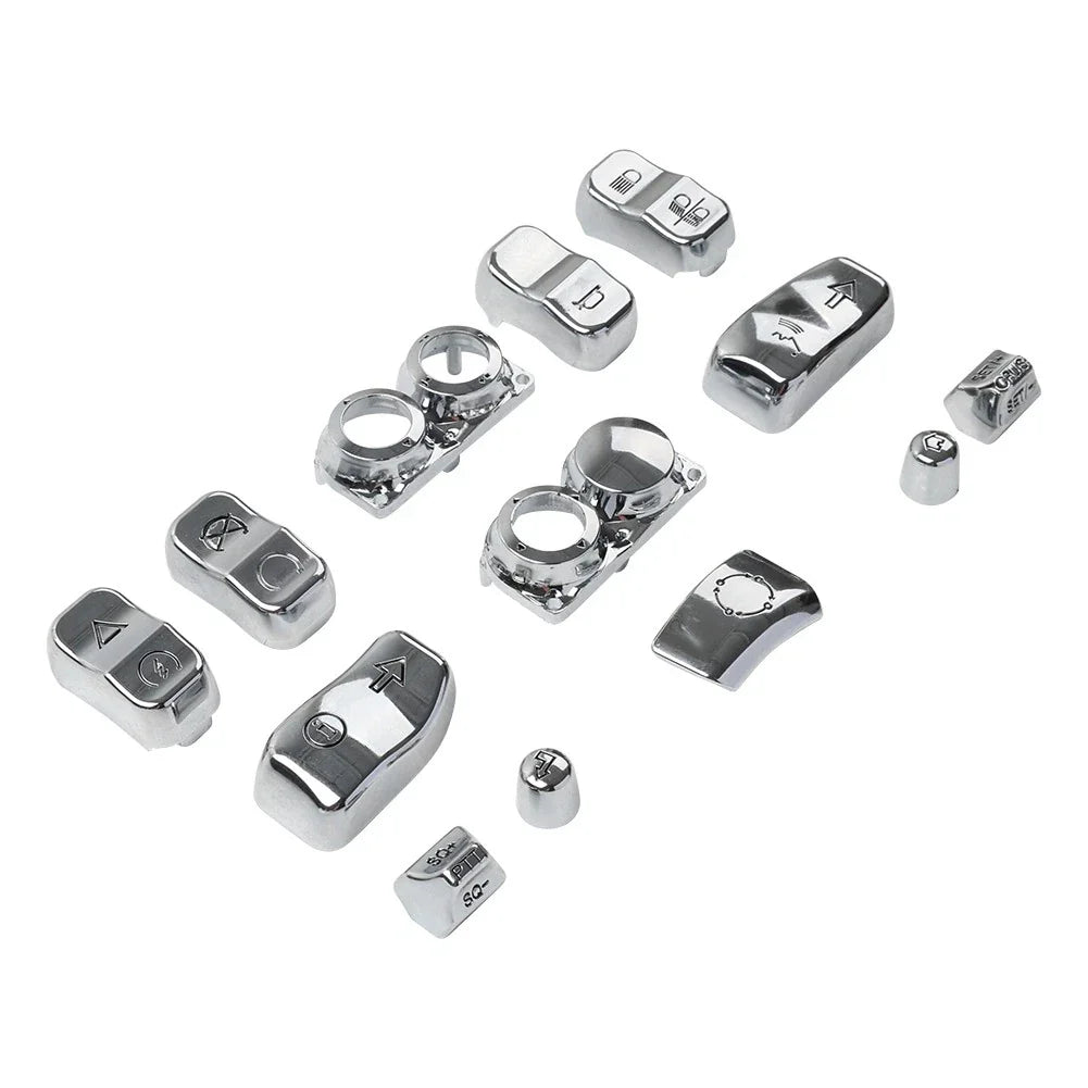 Hand Control Switch Housing Button Cap Chrome for Harley Road Electra (2009-2023)