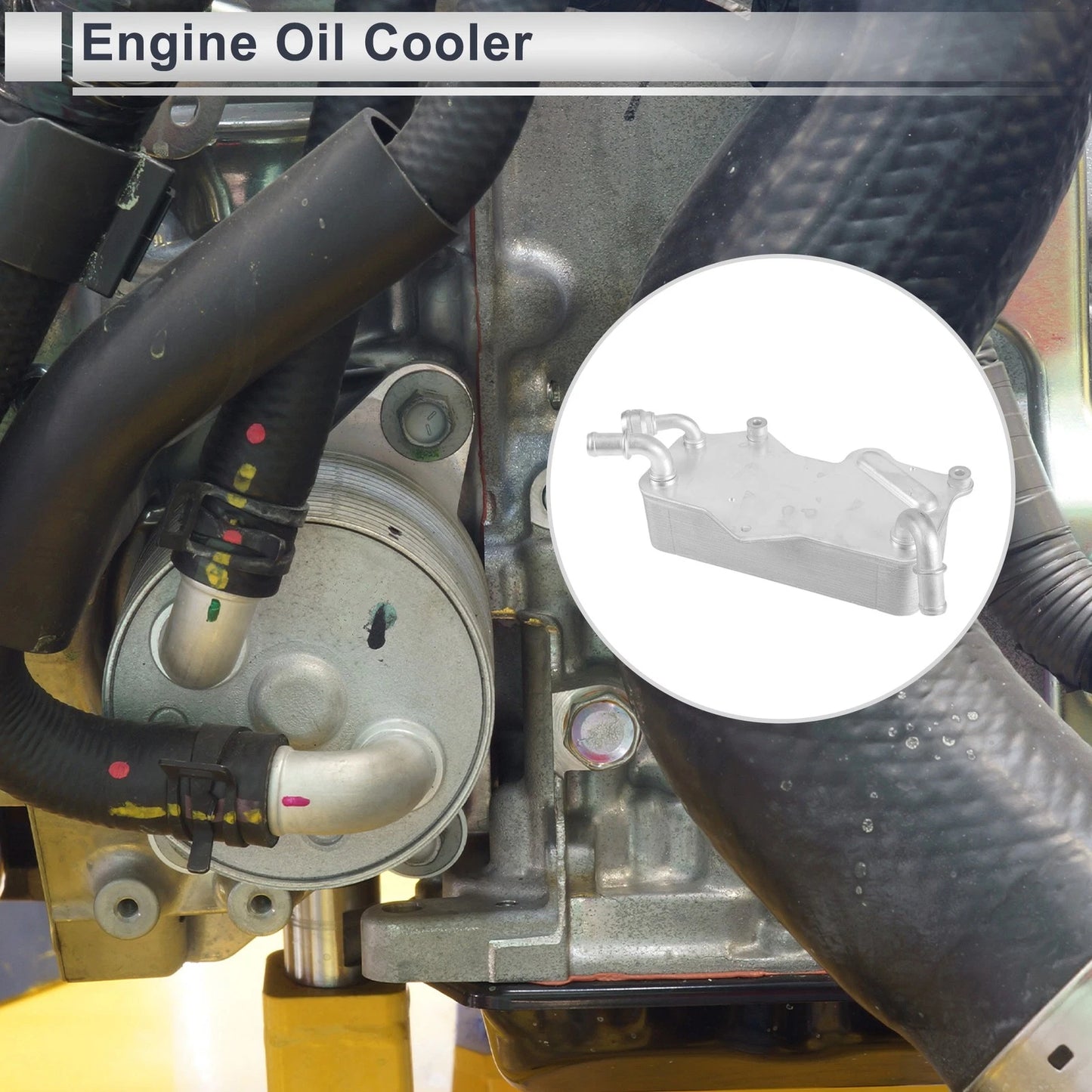 Set of 1 Engine Oil Cooler for Audi A6 (2011–2014) No. 4G0317021M