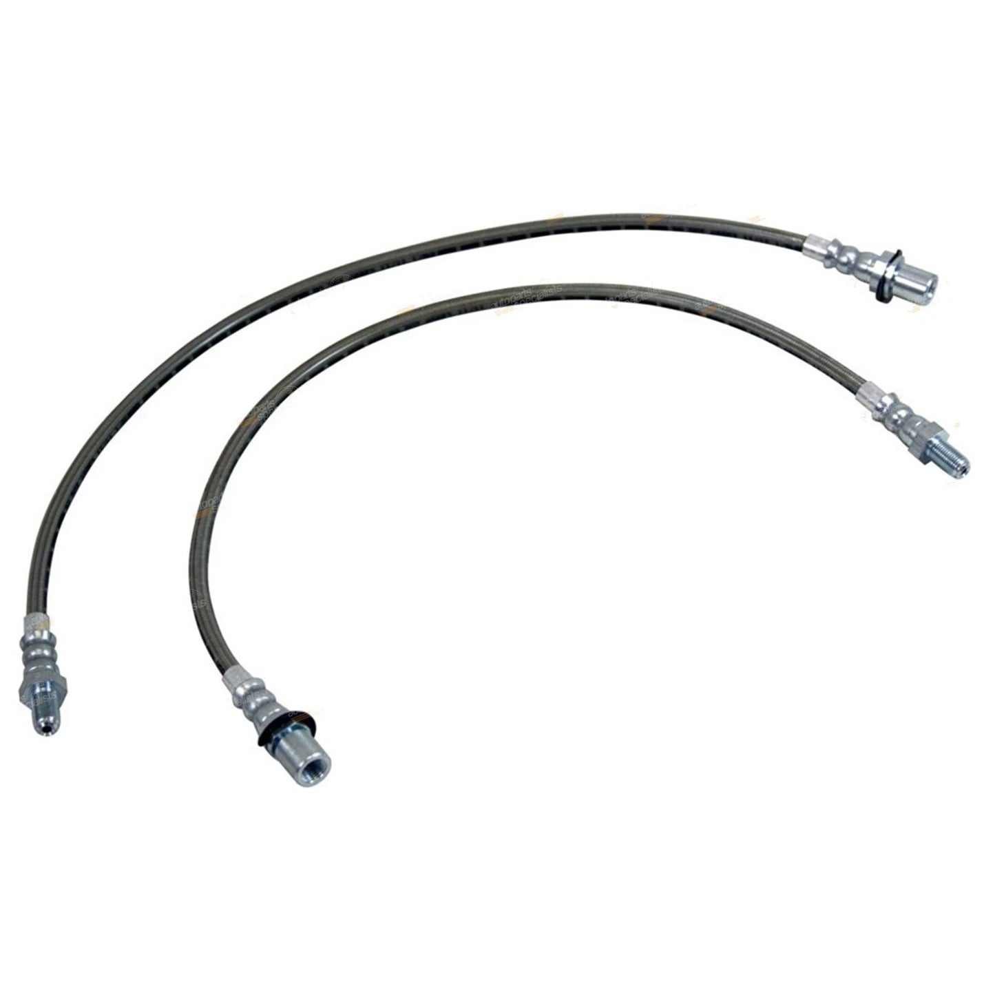 2 Braided Extended Brake Lines for Toyota Land Cruiser 80 Series (1990–1997)