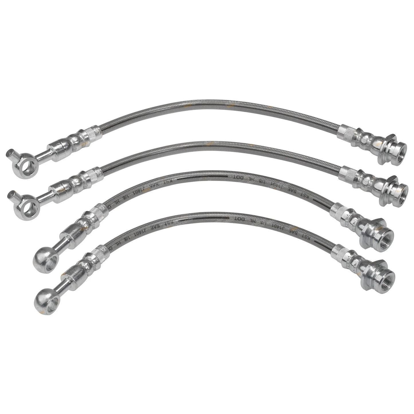 Braided Brake Line Hose Set for Nissan Patrol GQ Y60 (1988–1997)