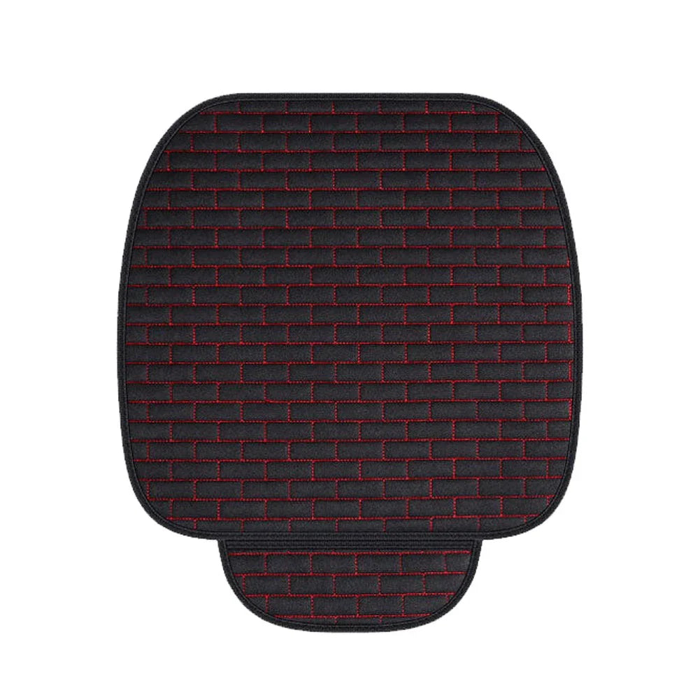 Front Car Seat Covers for Universal Fit - Protective Black Seat Mat Cover