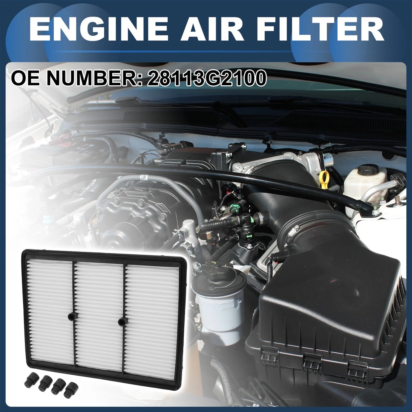 Car Engine Air Filter No. 28113G2100 for Kia Niro 1.6L (2017–2022)