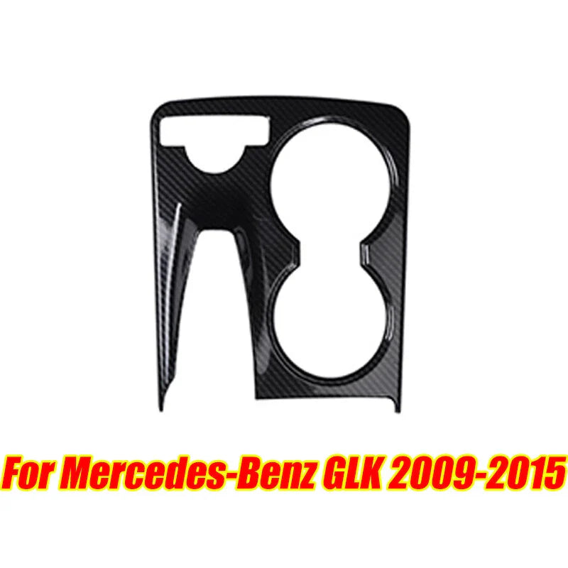 Carbon Fiber Cup Holder Panel Cover for Mercedes-Benz GLK (2009–2015)