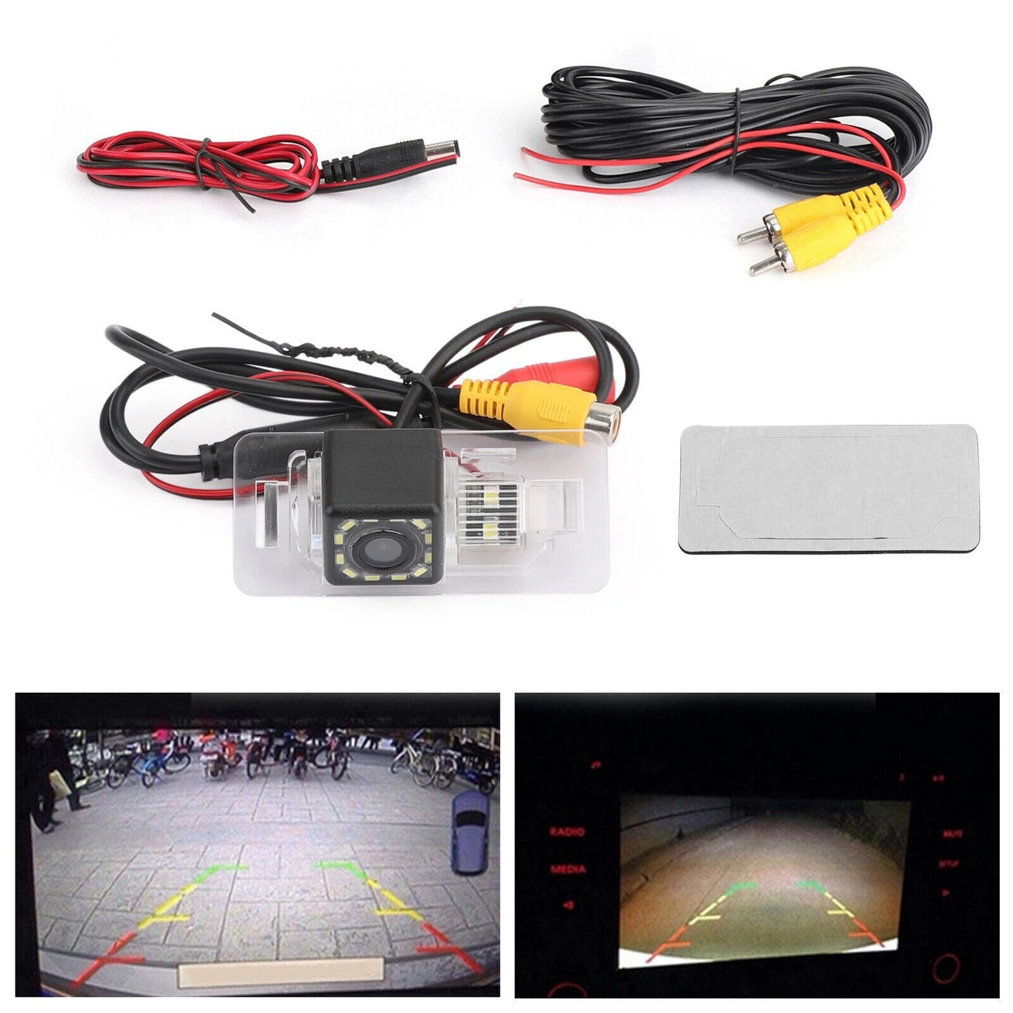 Wireless 12LED Rear View Camera for BMW 3/5 Series/X5 (2008–2012)