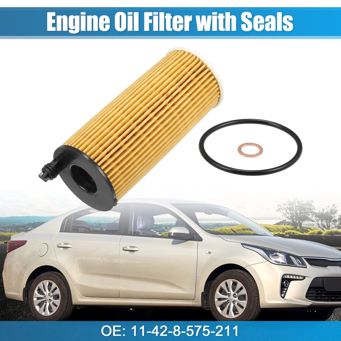 Engine Oil Filter for BMW X3 (2011–2017) 11-42-8-575-211