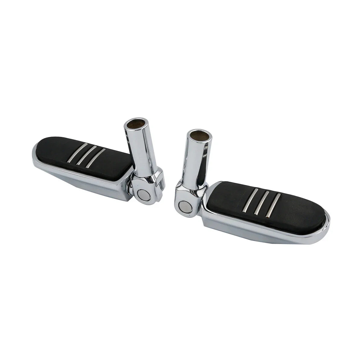 Chrome Rear Footpegs Mounts for Harley Softail FLS, FLSTSB (2012-2017, 2008-2011)