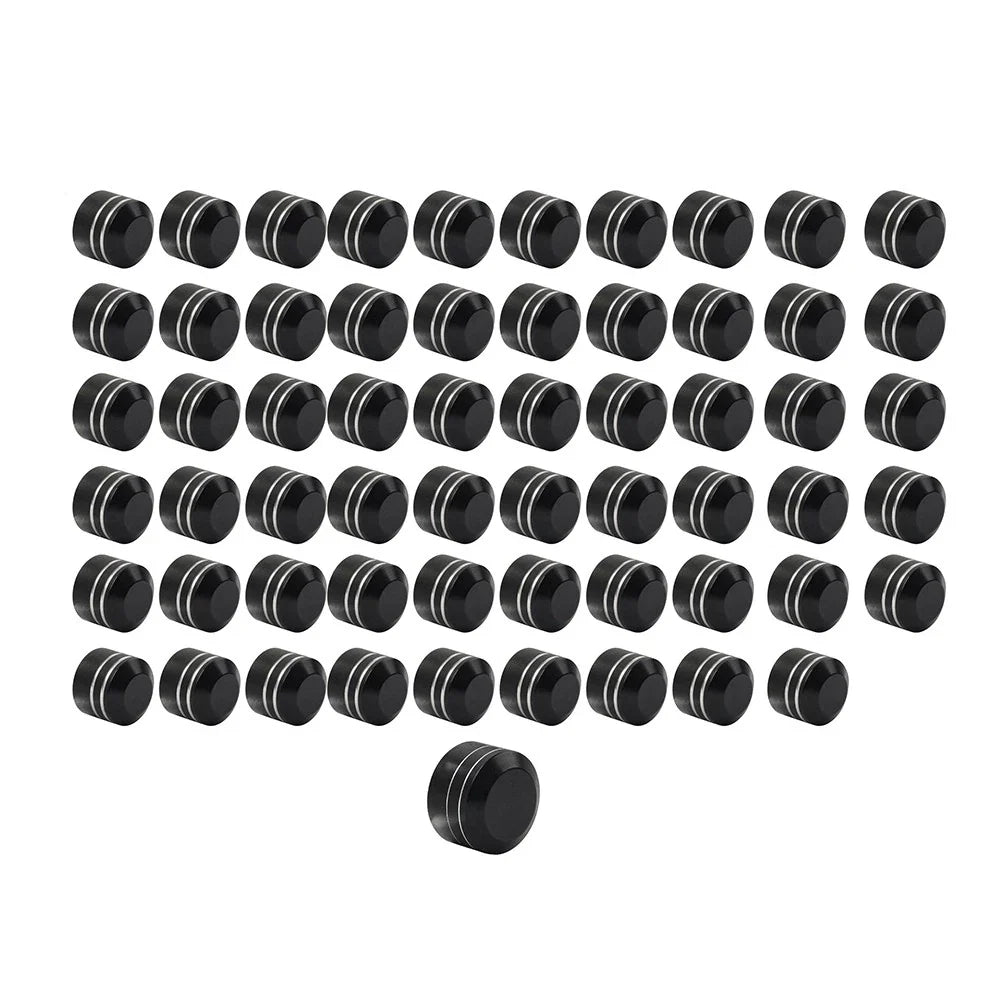 60 x Motorcycle Chrome Engine Bolt Caps Covers for Harley Twin Cam (1999-2017)