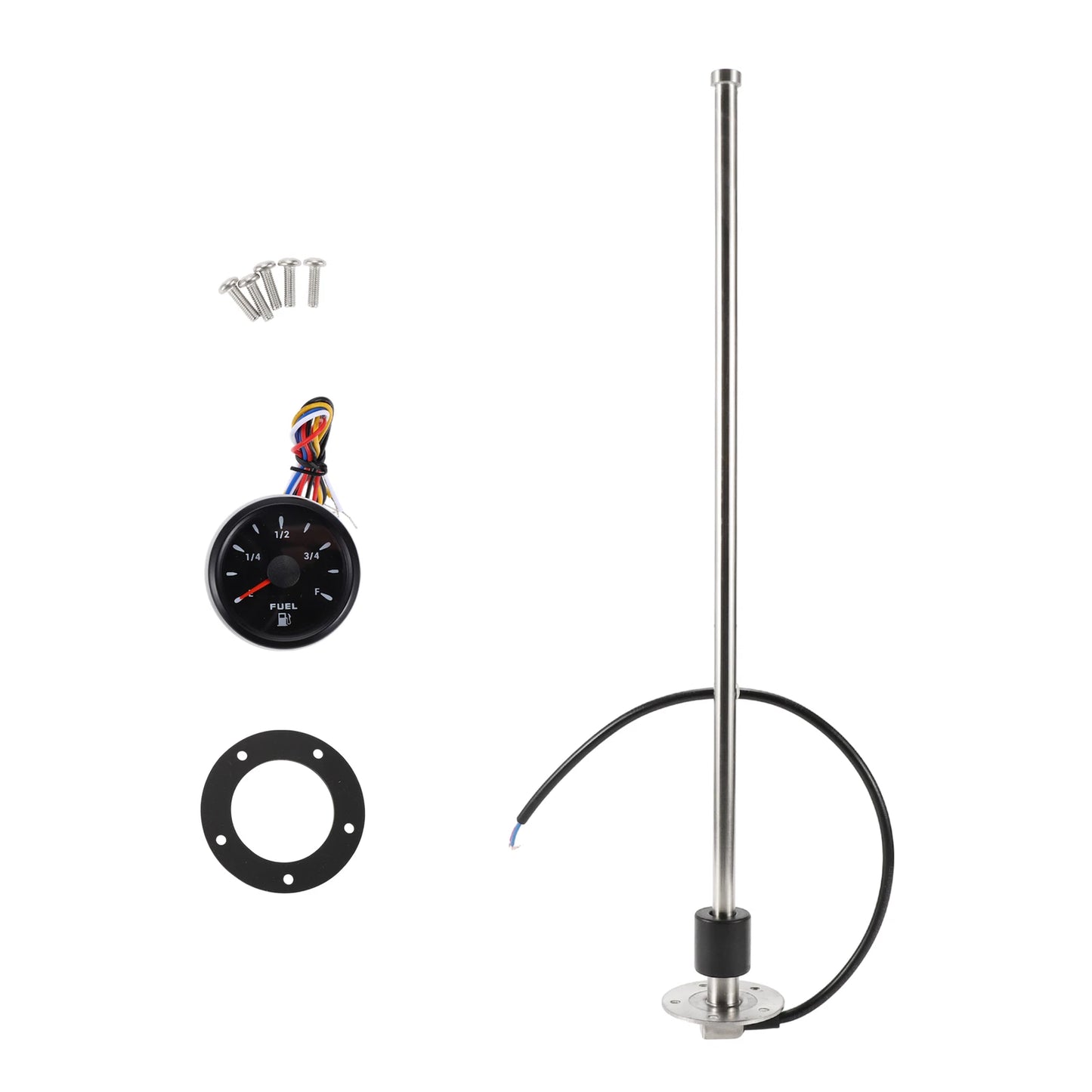 Fuel Sending Unit and Gauge Kit 240-33 Ohm for Boat Truck Vehicle (550mm)