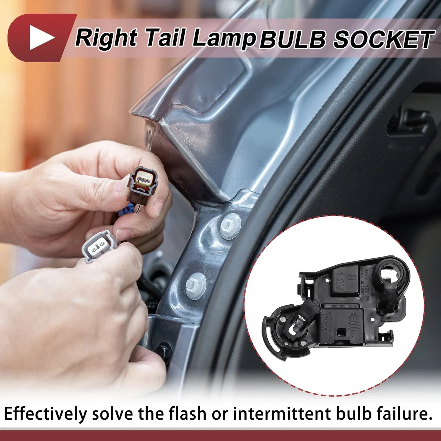 1x Right Tail Light Socket for BMW 3 Series F30 (2012-2015)