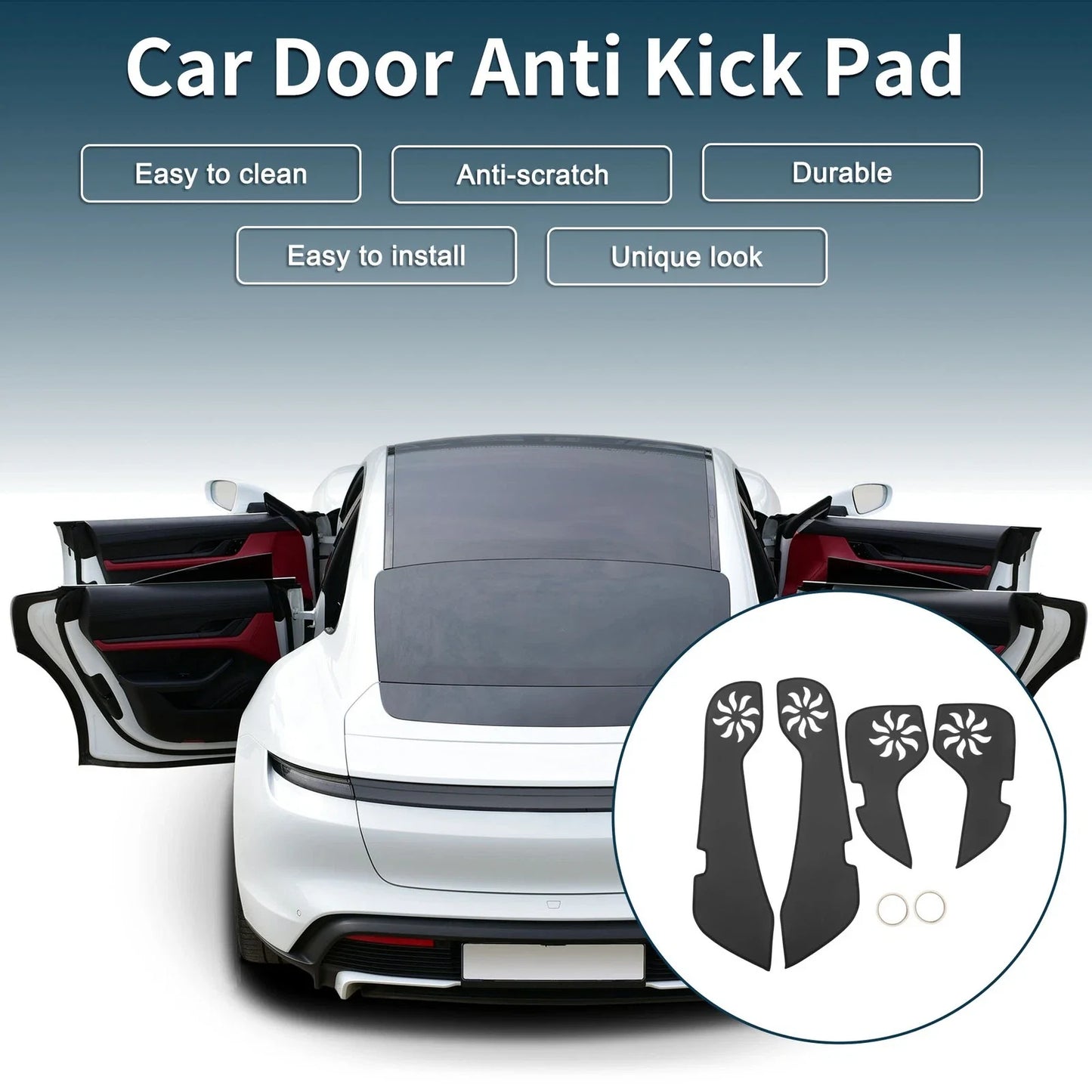 Car Door Anti Kick Pad Sticker Protector for Chevrolet Malibu (2016-2025)