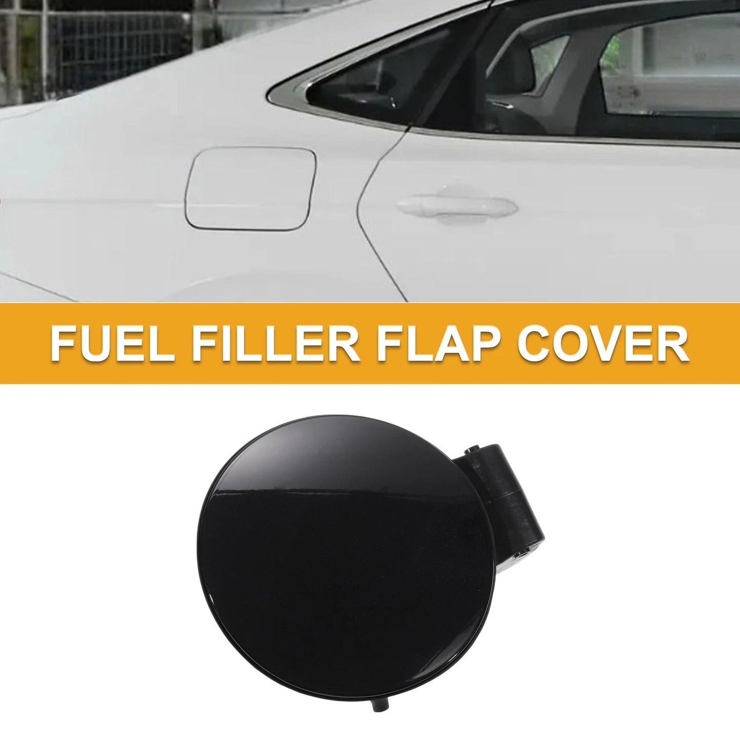 Fuel Tank Door Cap for Skoda Yeti (2013) No.5L6809857 Black ABS