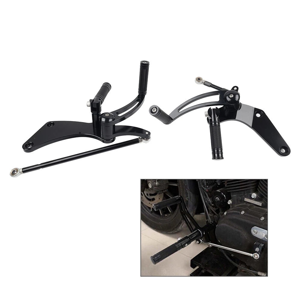 Gloss Black Headlight Fairing Mask for Harley Sportster Dyna XL FX