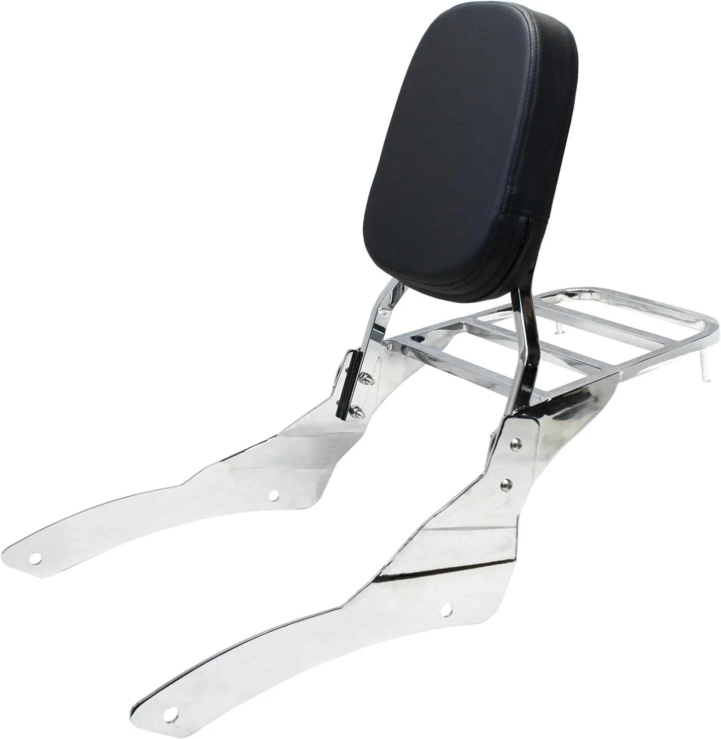 Steel Backrest Sissy Bar Rack for Yamaha V-Star 650 400 Classic (2000-2017)