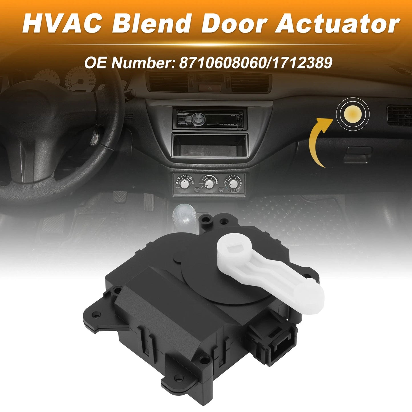 HVAC Heater Blend Door Actuator for Toyota Sienna V6 (2004–2010) 8710608060/1712389