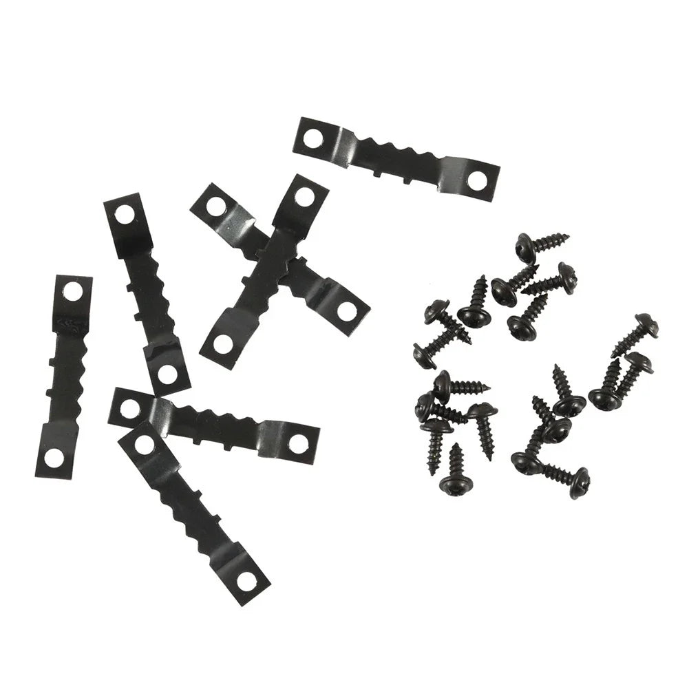 Double Hole Sawtooth Picture Hanger Hooks for Frame Art - Black