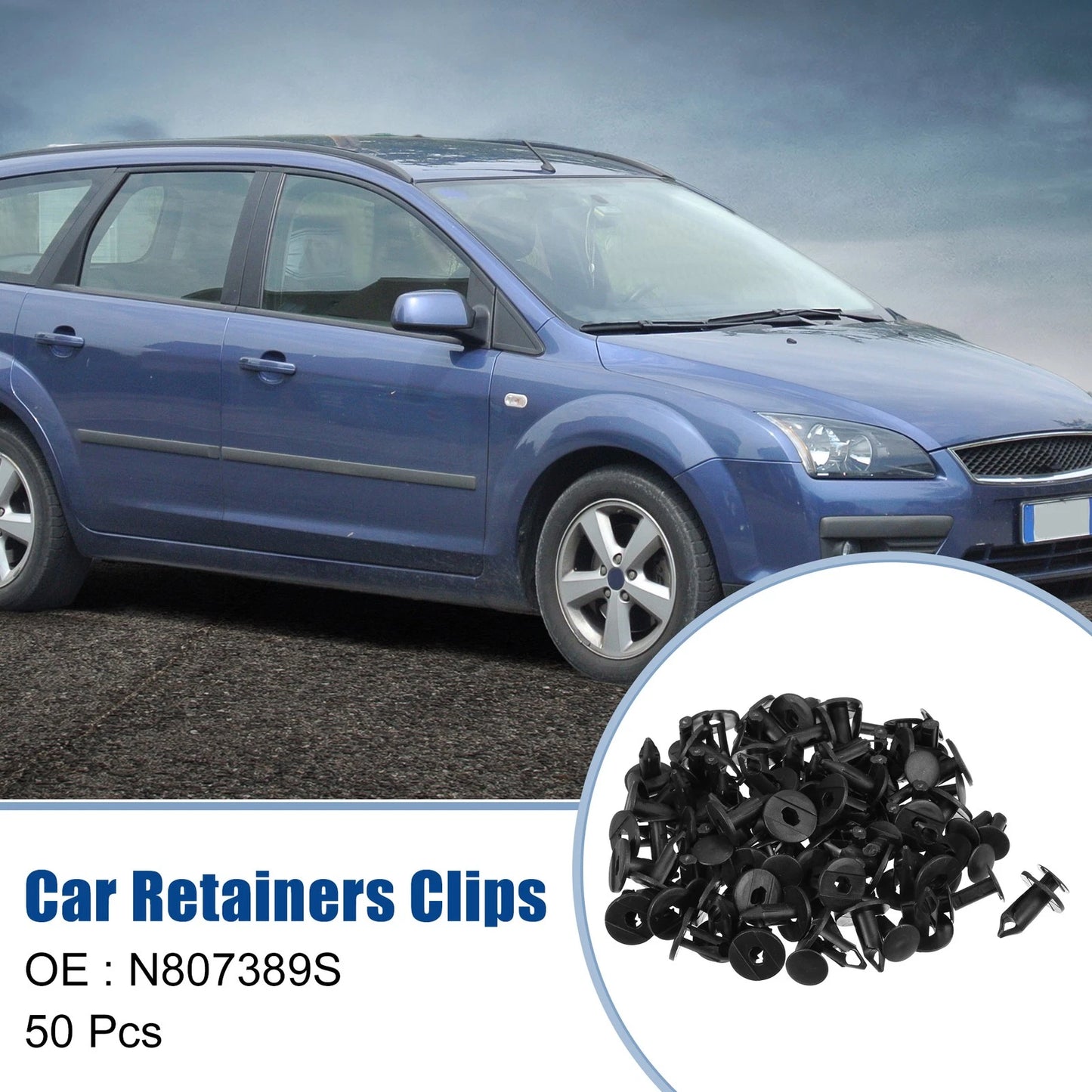 50 Pcs Bumper Retainers Clips for Ford Escape (2001–2012) No.N807389S