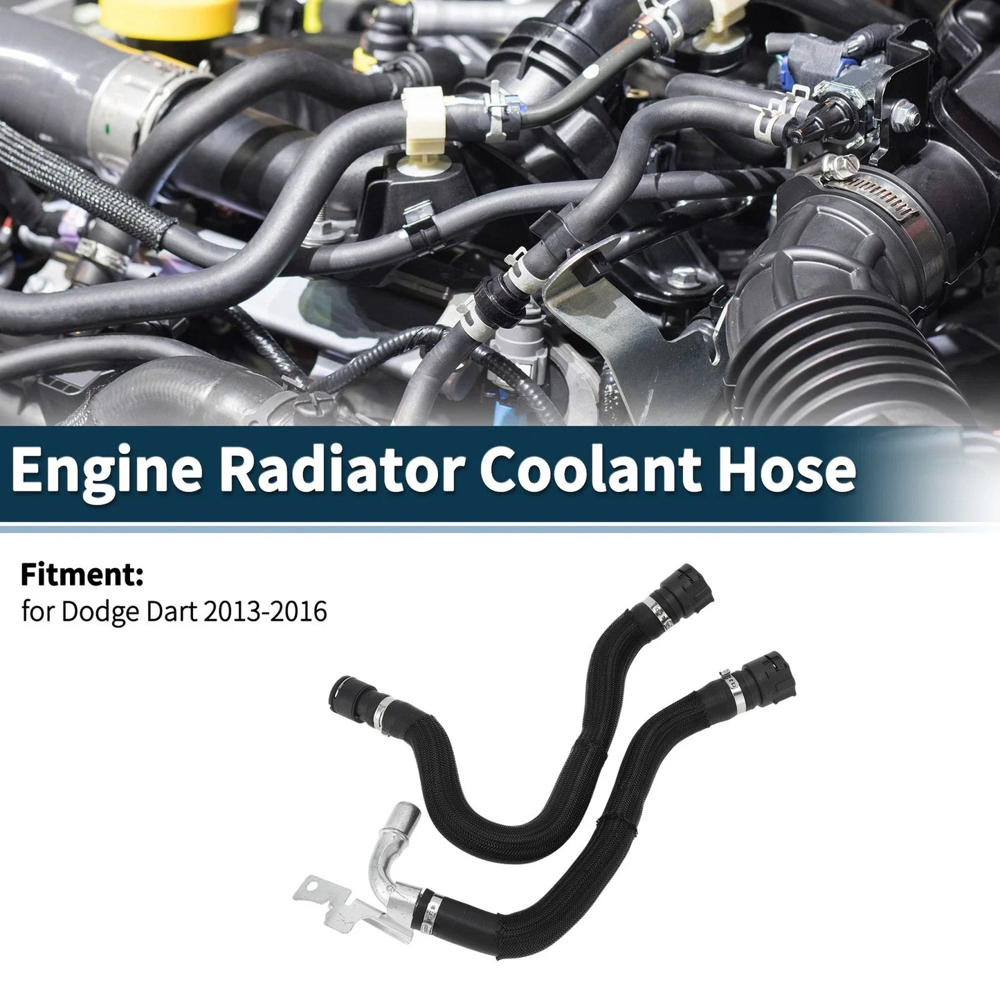 Heater Hose for Dodge Dart (2013-2016) - Engine Radiator Coolant Hose 1 x Set