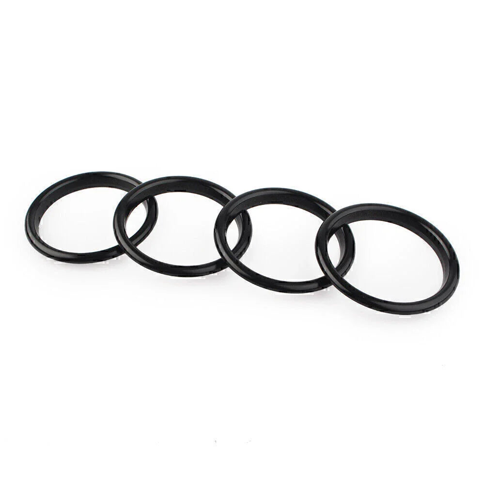 4 x Air Vent Cover Rings for Audi A3 S3 (2012-2019) - Black