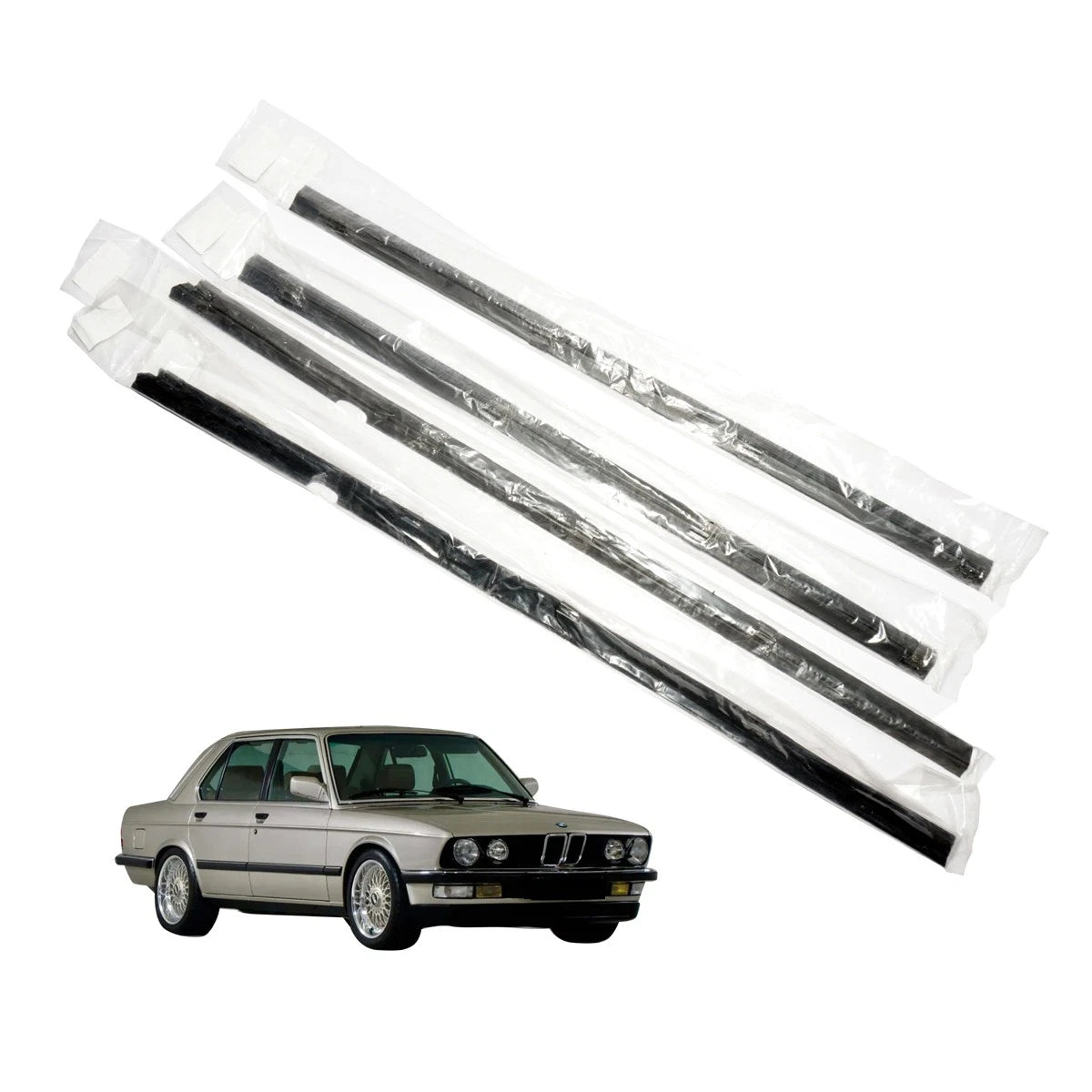 Set of 4 Door Belt Weatherstrip for BMW 5 Series E28 (1982–1988)