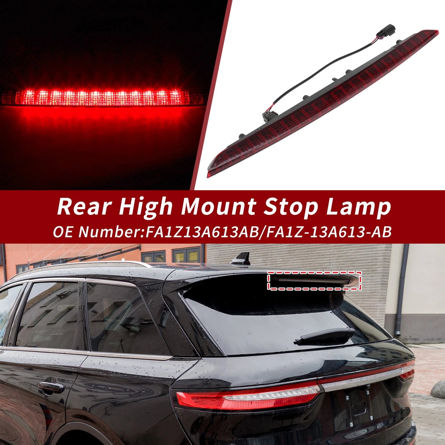 LED Third Brake Light for Lincoln MKX (2016–2018) No.FA1Z13A613AB